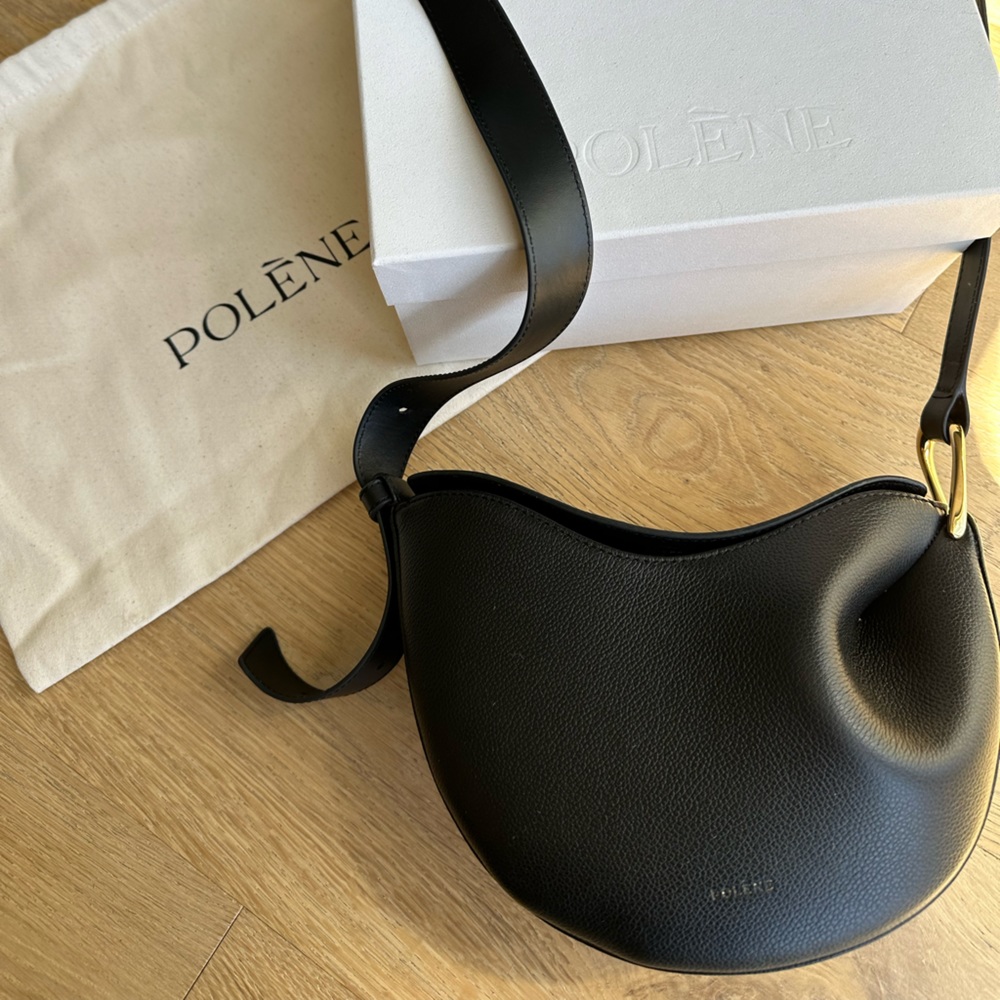 Poléne Black Tonca Textured Bag (authentic)